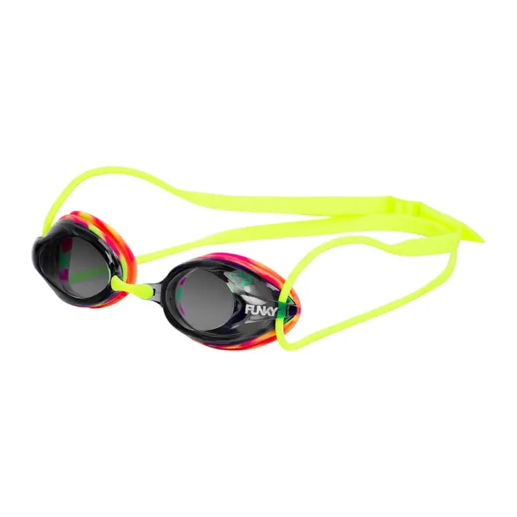 Swim Goggles: Funky Training Machine Swim Goggle-Summer Punch Mirrored - Funky / Summer Punch Mirrored / ON / Accessories, Eyewear, Fashion,