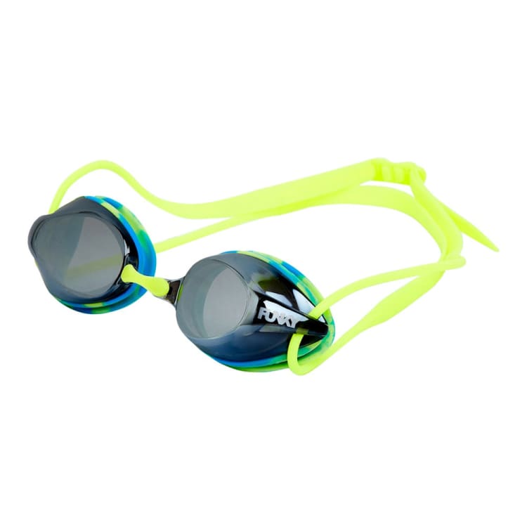 Swim Goggles: Funky Training Machine Swim Goggle-Sun Ray Mirrored - Funky / Sun Ray Mirrored / ON / Accessories, Eyewear, Fashion, FUNKY,