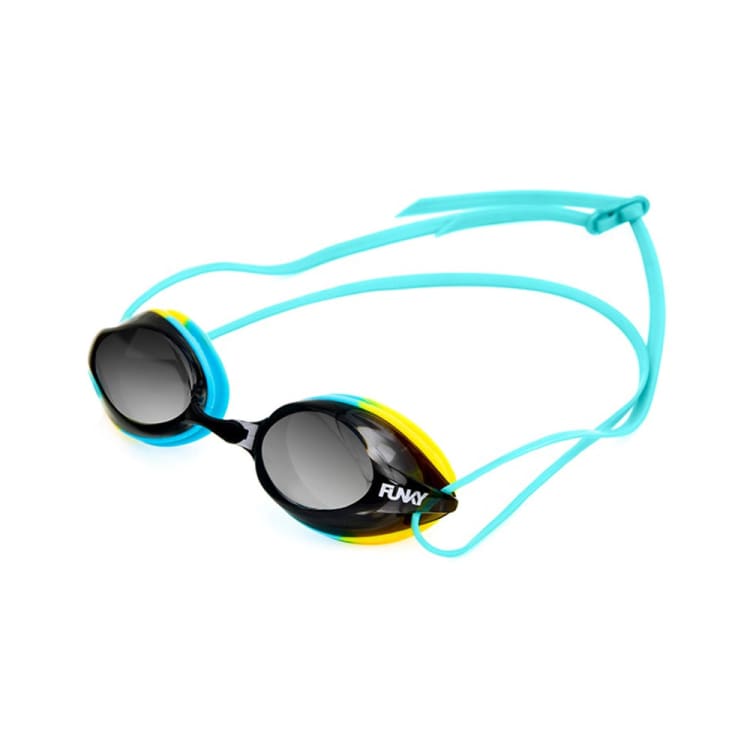 Swim Goggles: Funky Training Machine Swim Goggle-Whirlpool Mirrored - Funky / Whirlpool Mirrored / ON / Accessories, Eyewear, Fashion,