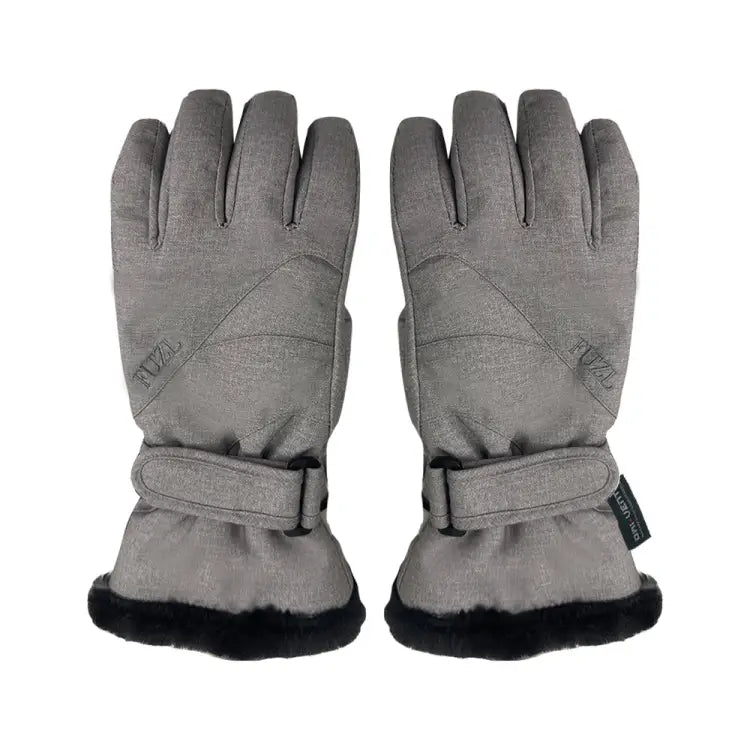 Gloves & Mittens / Snow: Fuzl Women Fur Snow Glove-GREY - Fuzl / Grey / S-M / 2024, Accessories, Bearx, Gloves & Mittens, Gloves & Mittens