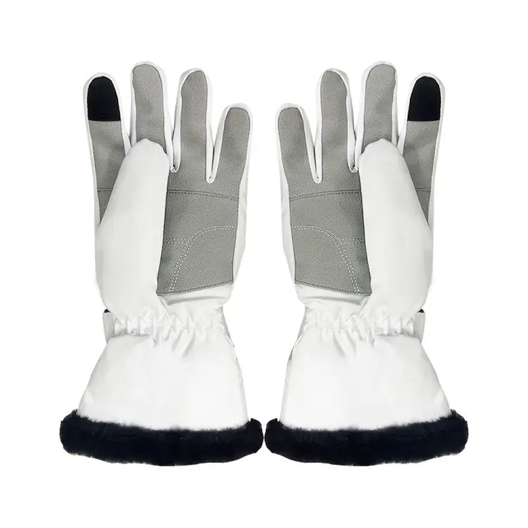 Gloves & Mittens / Snow: Fuzl Women Fur Snow Glove-WHITE - 2024, Accessories, Bearx, Gloves & Mittens, Gloves & Mittens / Snow