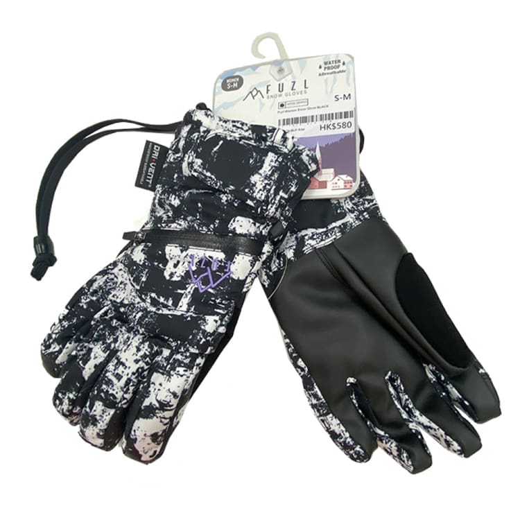Gloves & Mittens / Snow: Fuzl Women Snow Glove-BLACK - 1920, Accessories, AFDICEGEAR, Black, BRUINS | OCJP-AFD-19AFD04-BLK-S