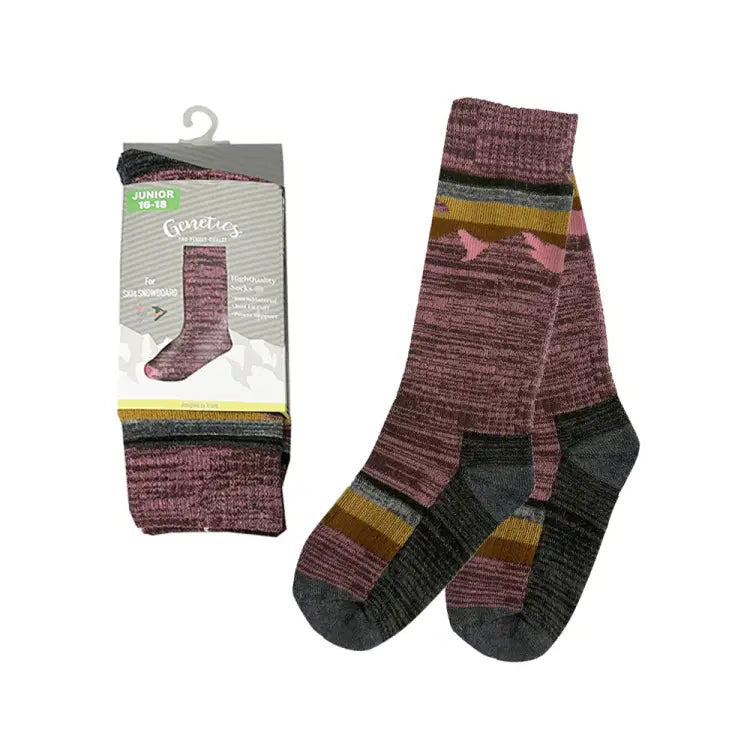 Socks / Snow: Genetics Kids Snow Socks-PINK - Genetics / Pink / 13-15cm / 2024, Accessories, Bearx, Ice & Snow, Kids