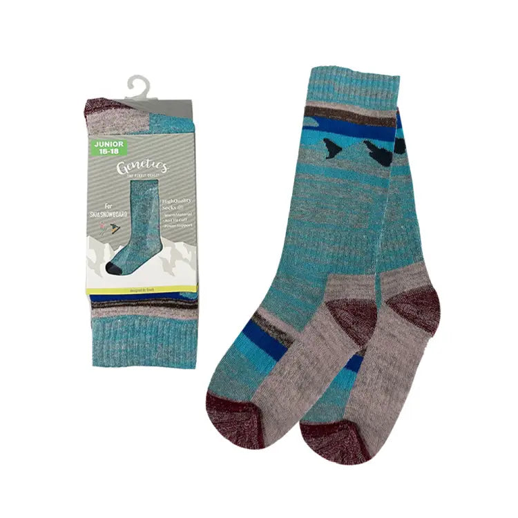 Socks / Snow: Genetics Kids Snow Socks-SKYBLUE - Genetics / Skyblue / 13-15cm / 2024, Accessories, Bearx, Ice & Snow, Kids