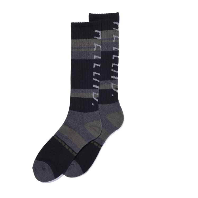 Socks / Snow: Helloid Border Snow Socks-BLACK - Helloid / Black / S/M / 2024, Accessories, Black, Helloid, Ice & Snow | 24HEL-S32BLACK-S/M