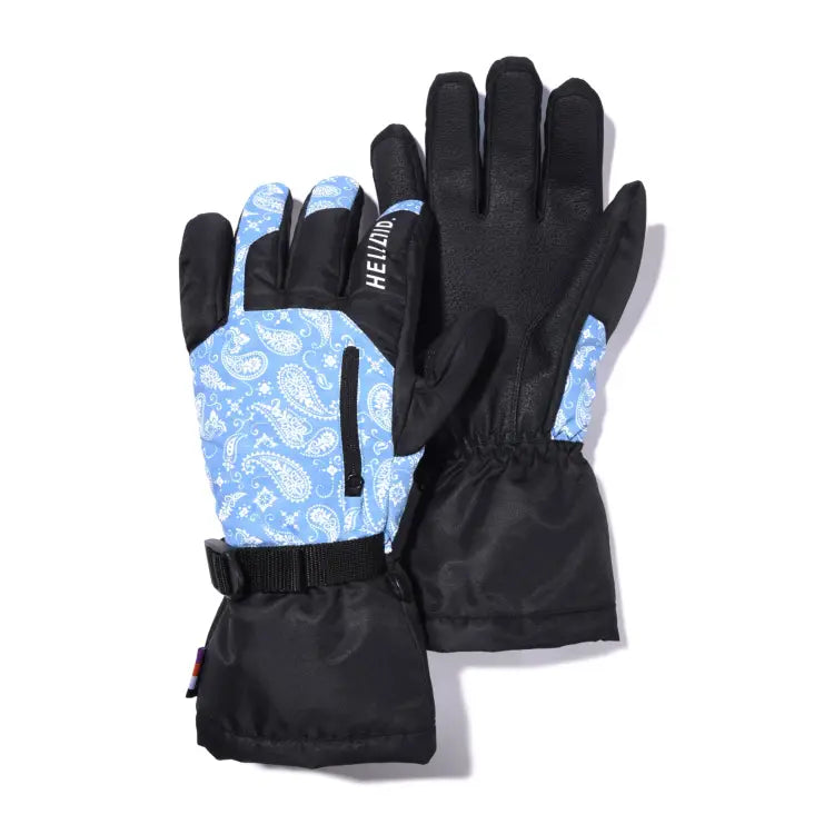 Gloves & Mittens / Snow: Helloid Five Finger Snow Glove-PAISLEY - Helloid / Paisley / S / 2024, Accessories, BRUINS, Gloves & Mittens,
