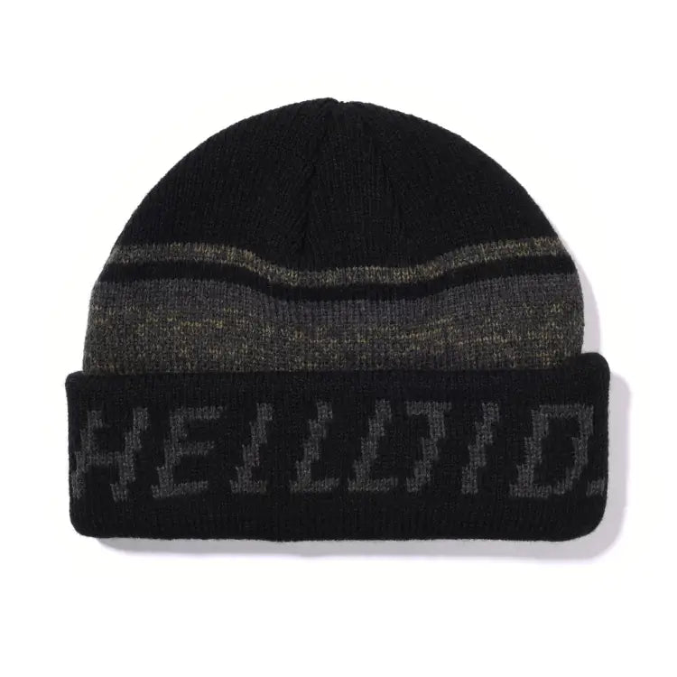 Headwear / Beanies: Helloid Logo Beanie-BLACK - Helloid / Black / Free / 2024, Accessories, Black, Head & Neck Wear, Headwear / Beanies