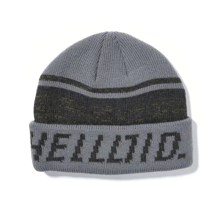 Headwear / Beanies: Helloid Logo Beanie-SLATE - Helloid / Slate / Free / 2024, Accessories, Head & Neck Wear, Headwear / Beanies, Helloid