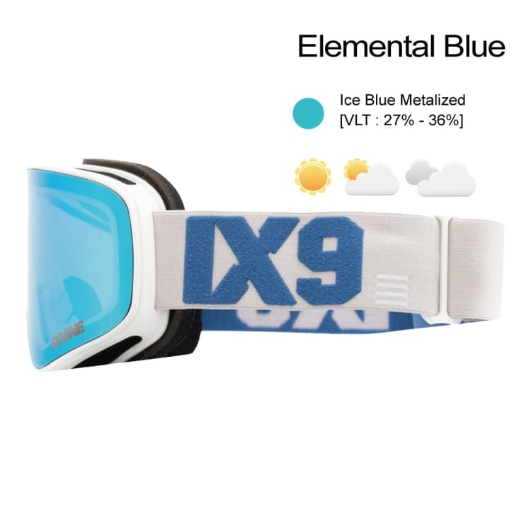 Goggles / Snow: Ixnine IX3-20 Snow Goggles-ELEMENTAL BLUE [Korean Brand] - IXNINE / Elemental Blue / ON / 2024, Accessories, Elemental