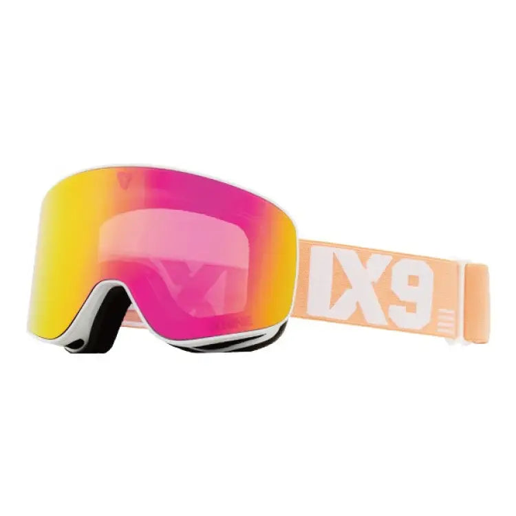 Goggles / Snow: Ixnine IX3-23 Snow Goggles-PEACH FUZZ [Korean Brand] - IXNINE / Peach Fuzz / ON / 2024, Accessories, Eyewear, Goggles,
