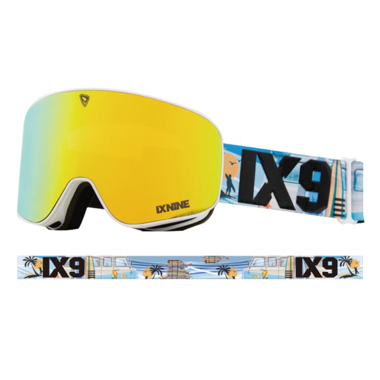 Goggles / Snow: Ixnine IX3-24 Snow Goggles-SURF TRIP [Korean Brand] - IXNINE / Surf Trip / ON / 2024, Accessories, Eyewear, Goggles,