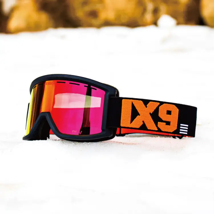 Goggles / Snow: Ixnine Ix5-02 Snow Goggle-flame [korean Brand] - IXNINE / Flame / ON / 2025, Accessories, Eyewear, Flame, Goggles