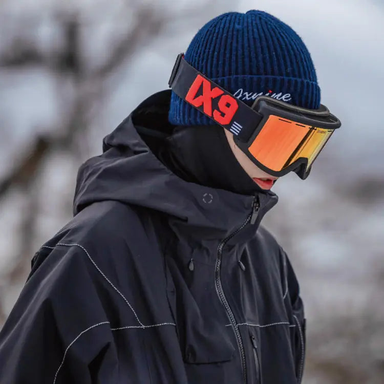 Goggles / Snow: Ixnine IX5-04 Snow Goggles-FIERY RED [Korean Brand] - IXNINE / Fiery Red / ON / 2024, Accessories, Eyewear, Fiery Red,