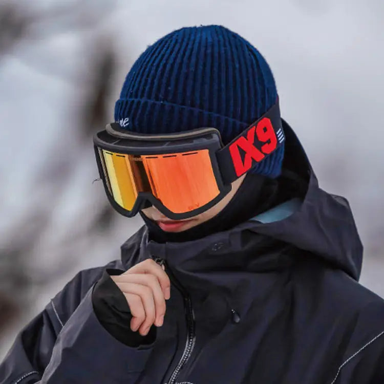 Goggles / Snow: Ixnine IX5-04 Snow Goggles-FIERY RED [Korean Brand] - IXNINE / Fiery Red / ON / 2024, Accessories, Eyewear, Fiery Red,