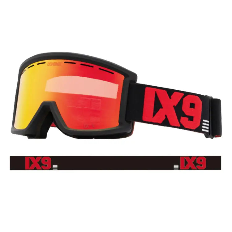 Goggles / Snow: Ixnine IX5-04 Snow Goggles-FIERY RED [Korean Brand] - IXNINE / Fiery Red / ON / 2024, Accessories, Eyewear, Fiery Red,