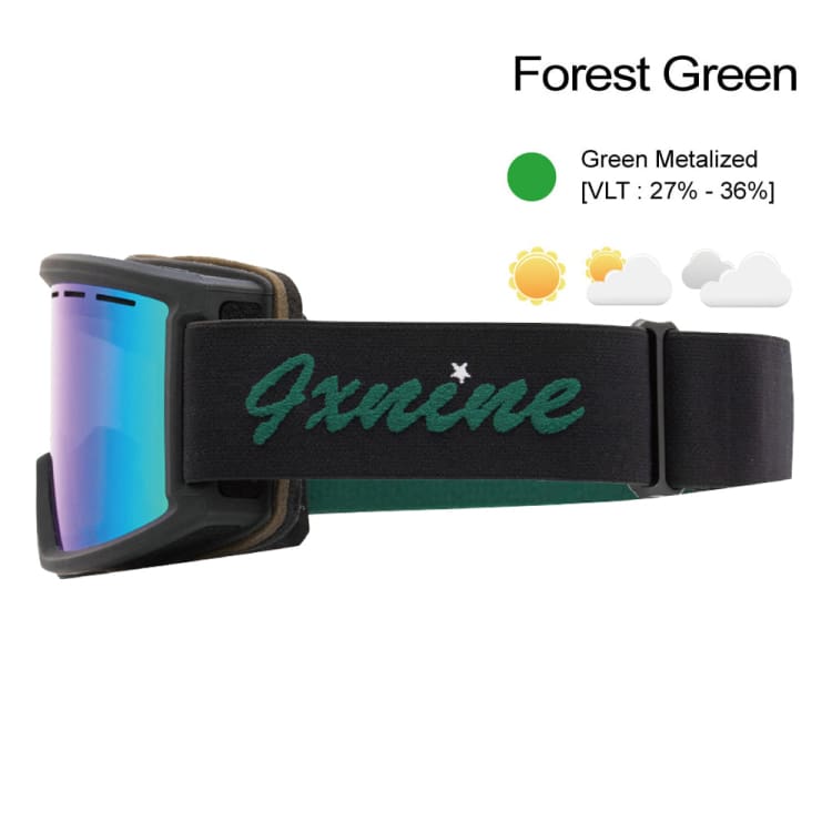 Goggles / Snow: Ixnine IX5-06 Snow Goggles-FOREST GREEN [Korean Brand] - IXNINE / Forest Green / ON / 2024, Accessories, Eyewear, Forest