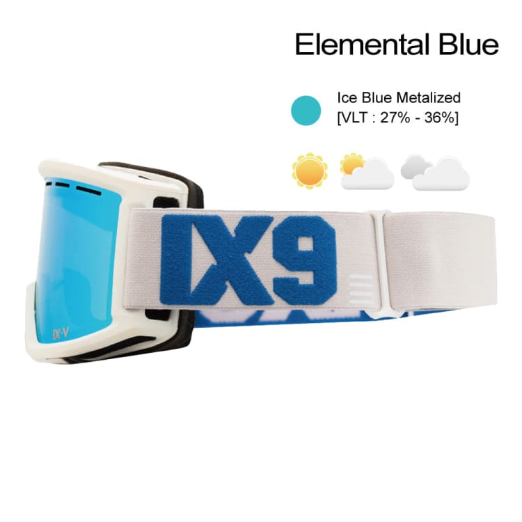 Goggles / Snow: Ixnine IX5-10 Snow Goggles-ELEMENTAL BLUE [Korean Brand] - IXNINE / Elemental Blue / ON / 2024, Accessories, Elemental