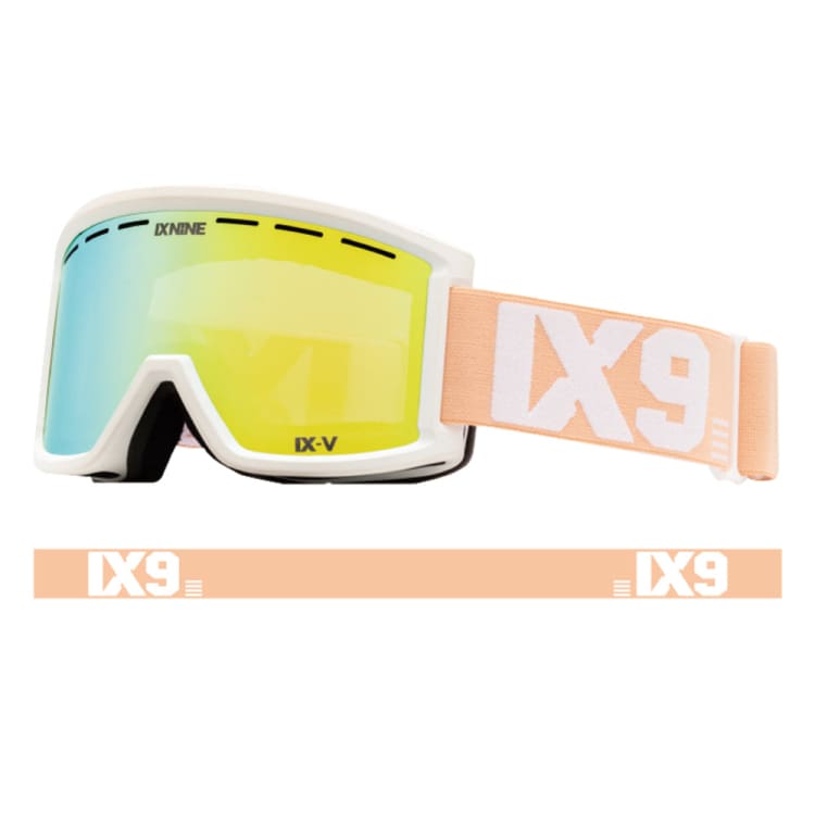 Goggles / Snow: Ixnine IX5-14 Snow Goggles-PEACH FUZZ [Korean Brand] - IXNINE / Peach Fuzz / ON / 2024, Accessories, Eyewear, Goggles,