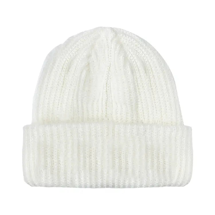 Headwear / Beanies: Ixnine IXB-02 Beanie-White [Korean Brand] - IXNINE / White / Free / 2024, Accessories, Head & Neck Wear, Headwear