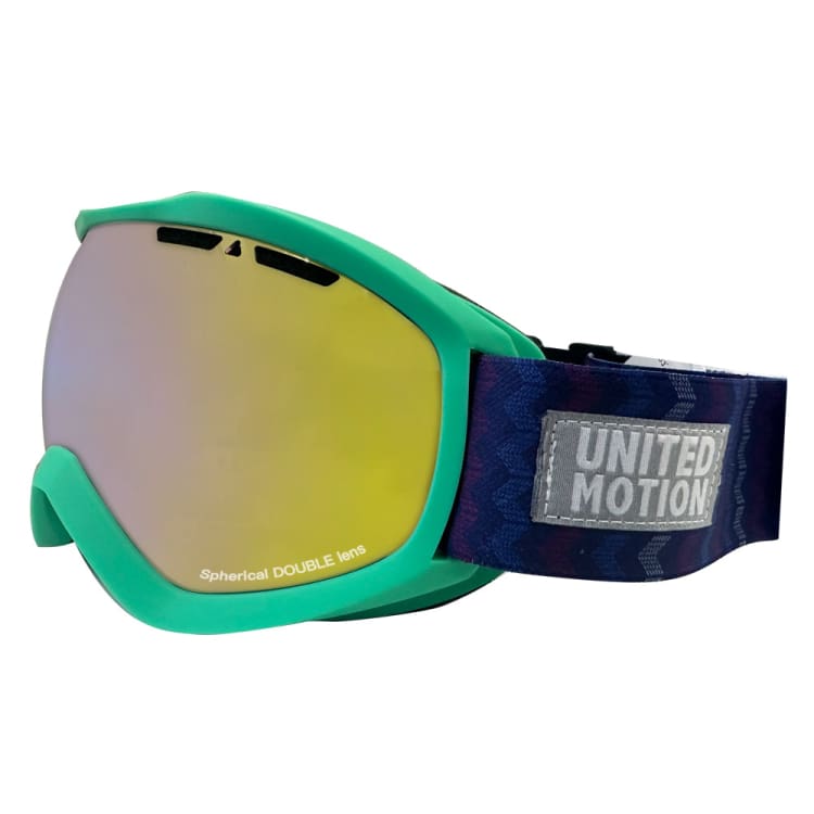Goggles / Snow: JP Kids Mirror Snow Goggle-MINT - United Motion / Mint / ON / Accessories, Bearx, Eyewear, Goggles, Goggles / Snow |