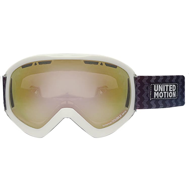 Goggles / Snow: JP Kids Mirror Snow Goggle-WHITE - United Motion / White / ON / 2024, Accessories, Bearx, Eyewear, Goggles