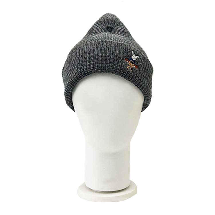 Headwear / Beanies: Keep White Rabbit Beanies-CHARCOAL - Keep White / Charcoal / Free / 2024, Accessories, Bearx, Charcoal, Head & Neck