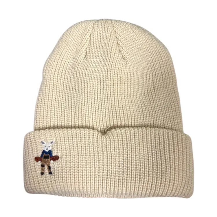 Headwear / Beanies: Keep White Rabbit Beanies-WHITE - Keep White / White / Free / 2025, Accessories, Bearx, Head & Neck Wear, Headwear