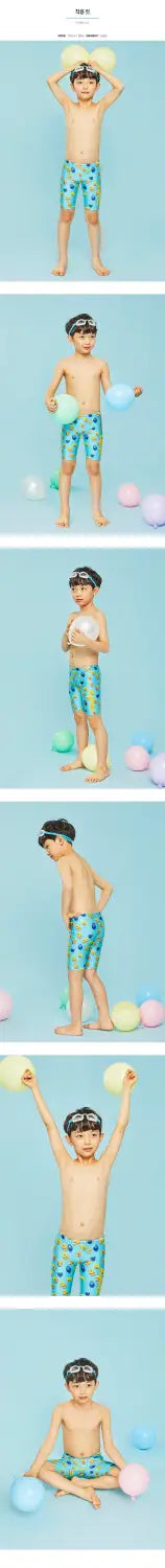 Barrel Kids Training Pattern Jammer Swimsuit-AVOCADO_image