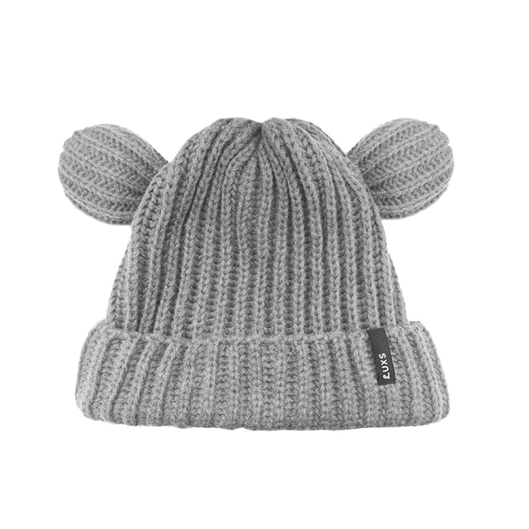 Headwear / Beanies: Lux Bear Beanie-GRAY - Luxs / Gray / Free / 2024, Accessories, Bearx, Gray, Head & Neck Wear | JP-3630-GRY