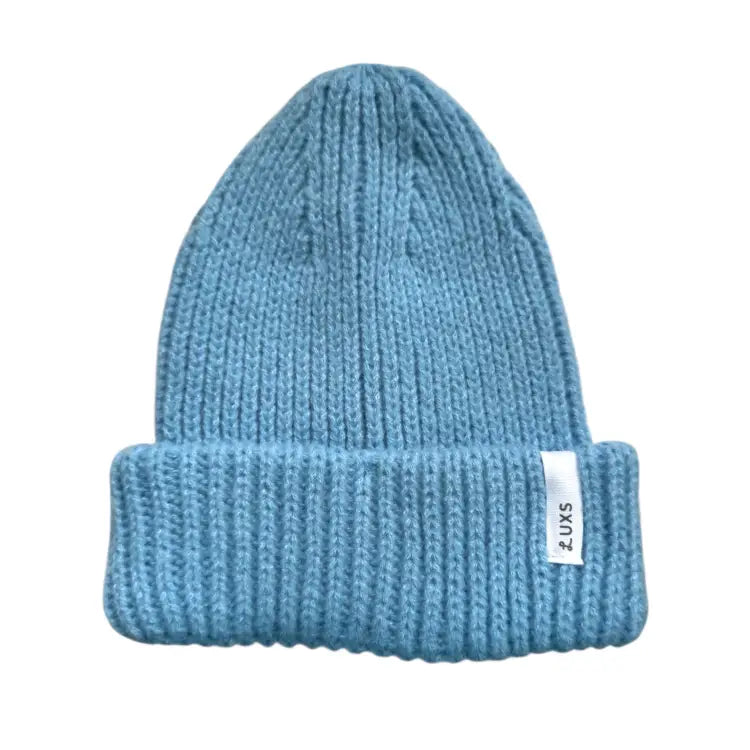 Headwear / Beanies: Luxs Basic Beanie-BLUE - Luxs / Blue / Free / 2025, Accessories, Bearx, Blue, Head & Neck Wear | JP4518763007809-BLU