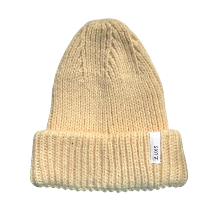 Headwear / Beanies: Luxs Basic Beanie-CREAM - Luxs / Cream / Free / 2025, Accessories, Bearx, Cream, Head & Neck Wear | JP4518763007809-CRM