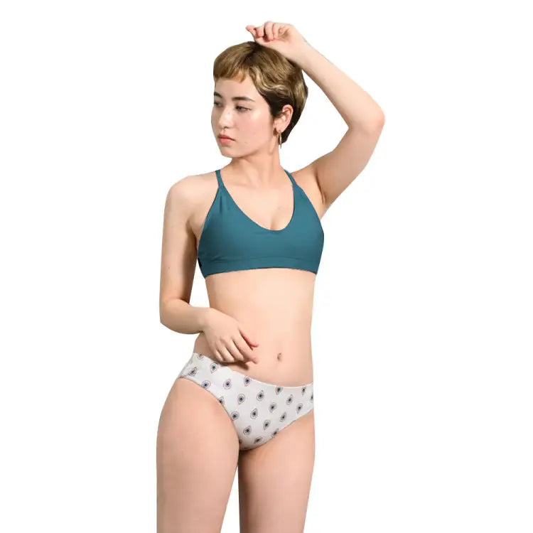 Swim Tops: Maka - Hou Women Back Cross Bra Top - GREEN - 2024, Clothing, Fashion, Green, Hong Kong | 13W06 - 12S0033 - M