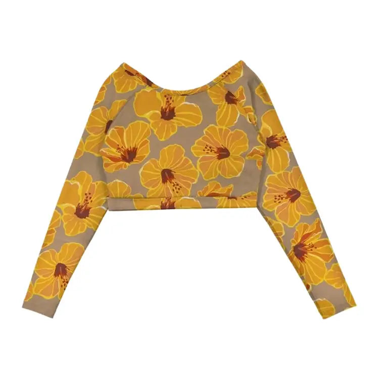 Rashguards: Maka-Hou Women Back Ribboon Rashguard-L.FLORAL (Japanese Brand) - MAKA-HOU / L.Floral / M / 11W18-52S0009-L, 11W18-52S0009-M,