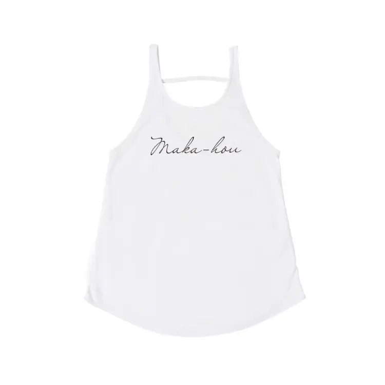 Rashguards: Maka-Hou Women Basic Logo Rash Tank-WHITE (Japanese Brand) - MAKA-HOU / White / M / Clothing, Fashion, Hong Kong, Japan, Macau