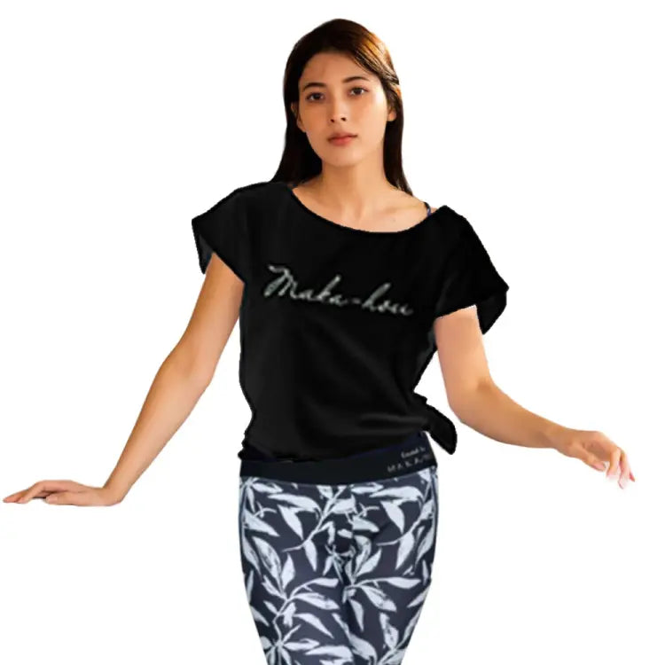 Rashguards: Maka-Hou Women Basic Logo Rash Tee-BLACK (Japanese Brand) - 2025, Black, Clothing, Fashion, Hong Kong