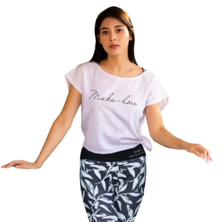 Rashguards: Maka-Hou Women Basic Logo Rash Tee-WHITE - 2025, Black, Clothing, Fashion, Hong Kong