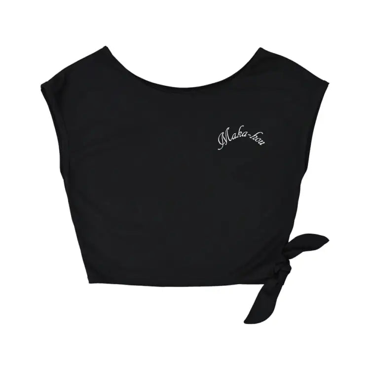 Rashguards: Maka-Hou Women Beach Basic Crop Tee-BLACK (Japanese Brand) - MAKA-HOU / Black / M / 2025, Black, Clothing, Fashion, Hong Kong