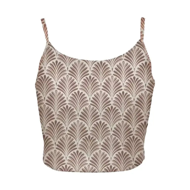 Swim Tops: Maka-Hou Women Camisole Bra Top-SHELL (Japanese Brand) - MAKA-HOU / Shell / M / 2025, Clothing, Fashion, Hong Kong, Japan
