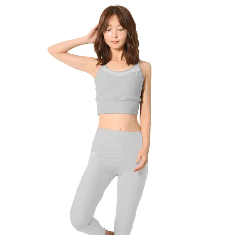 Swim Tops: Maka-Hou Women Crossover Strap Bra Top-GREY (Japanese Brand) - 2024, Clothing, Fashion, Grey, Hong Kong
