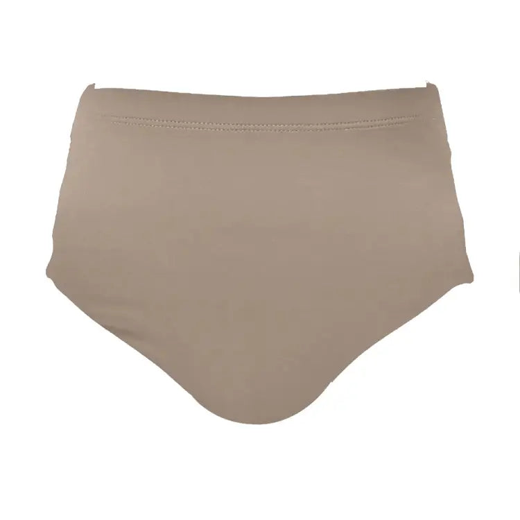 Bikini Pants: Maka-Hou Women High Waist Bikini Panties-BEIGE (Japanese Brand) - MAKA-HOU / Beige / M / 40W02-22S0063-L, 40W02-22S0063-M,