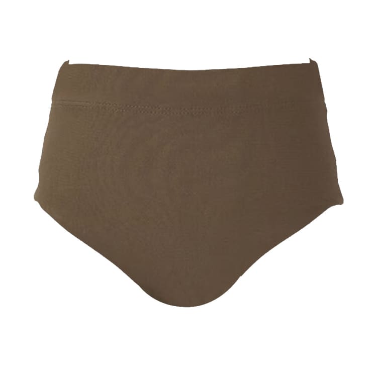 Bikini Pants: Maka - Hou Women High Waist Panties - BROWN - Brown M Pants, Bottom, Brown, Clothing, Fashion | 40W02 - 22S0008 - M