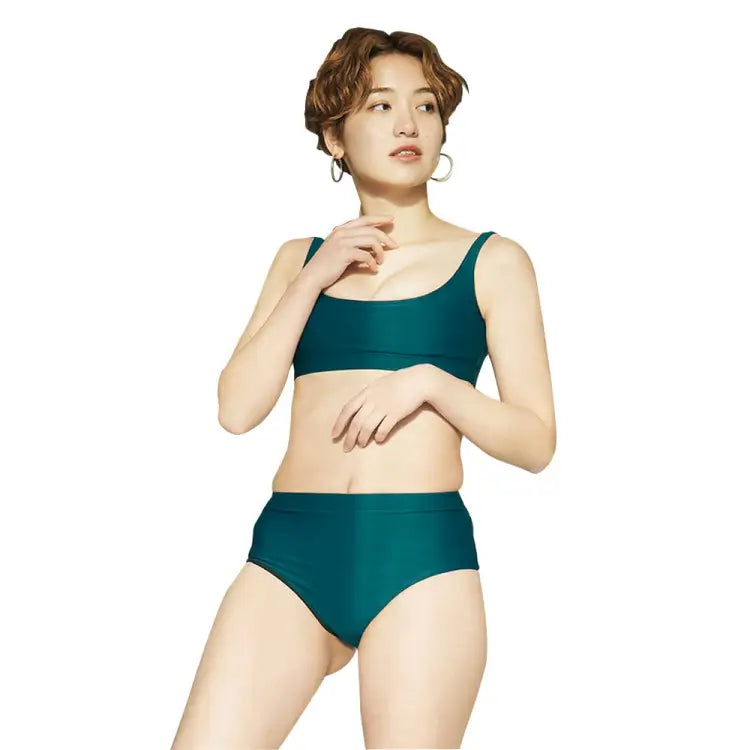 Bikini Pants: Maka - Hou Women High Waist Panties - GREEN - Pants, Bottom, Clothing, Fashion, Green | 40W02 - 22S0033 - M