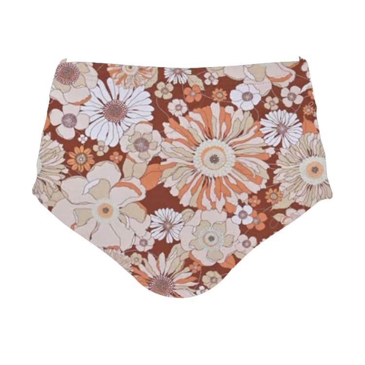 Bikini Pants: Maka - Hou Women High Waist Panties - RETRO FLOWER - Retro M Pants, Bottom, Clothing, Fashion, Hong Kong | 40W02 - 22S2508 - M