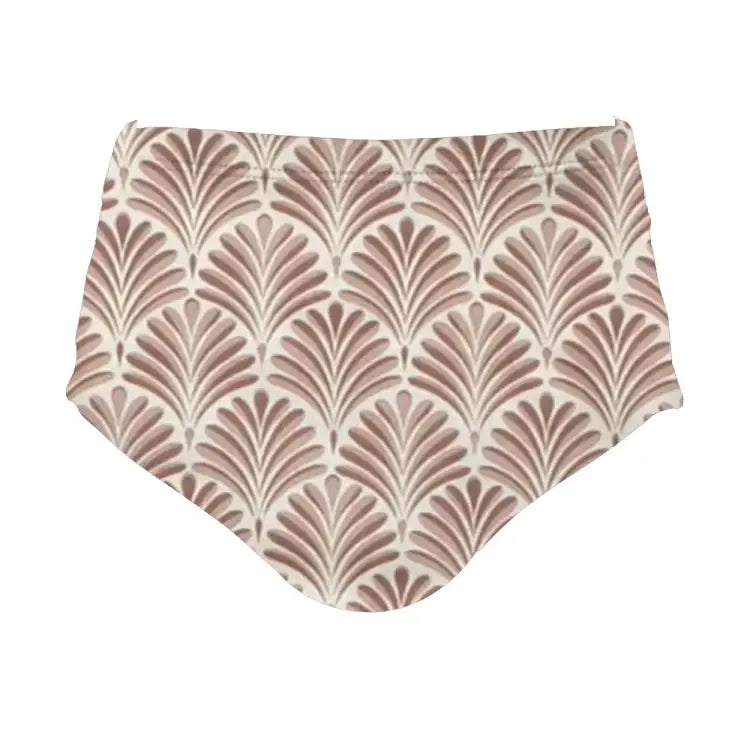 Bikini Pants: Maka-Hou Women High Waist Bikini Panties-SHELL (japanese Brand) - MAKA-HOU / Shell / M / 40W02-22S3609-L, 40W02-22S3609-M,