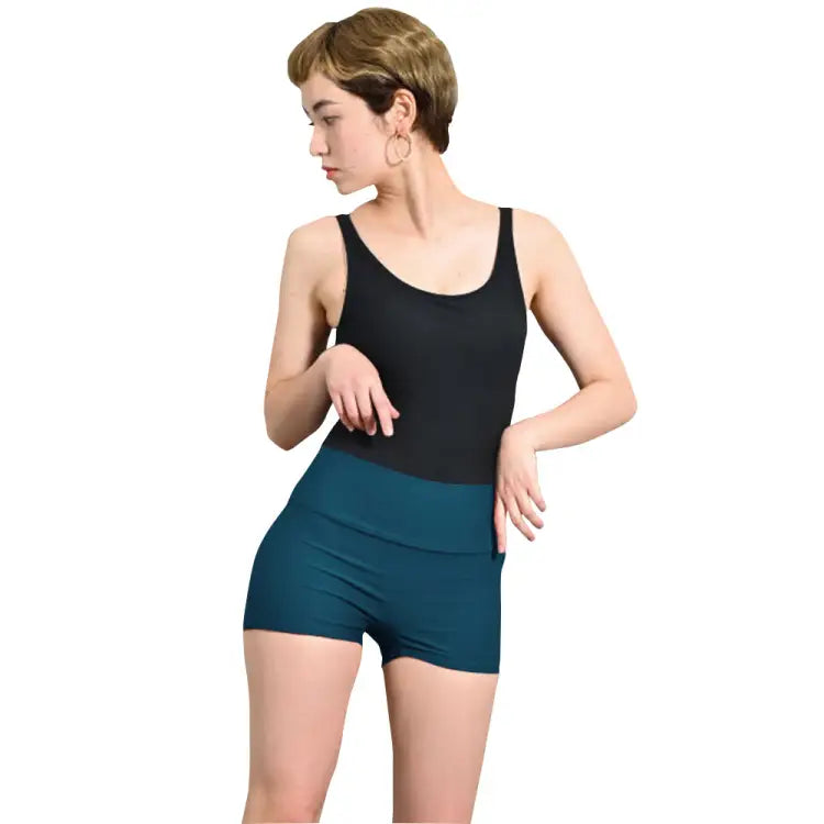 Bikini Pants: Maka - Hou Women Highcut Water Shorts - GREEN - Pants, Bottom, Clothing, Fashion, Green | 40W04 - 12S0033 - M