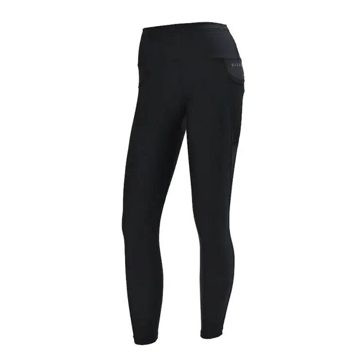 Leggings / Water: Maka - Hou Women Mesh ＆ Yoga Leggings - BLACK - Black M Beige Leaf, Black, Bottom, Clothing, Fashion | 71W20 - 22S0009 - M