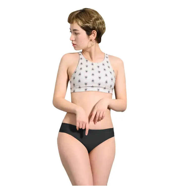 Bikini Pants: Maka - Hou Women Mid - Rise Bottom - BLACK - Pants, Black, Bottom, Clothing, Fashion | 40W02 - 22S3609 - M