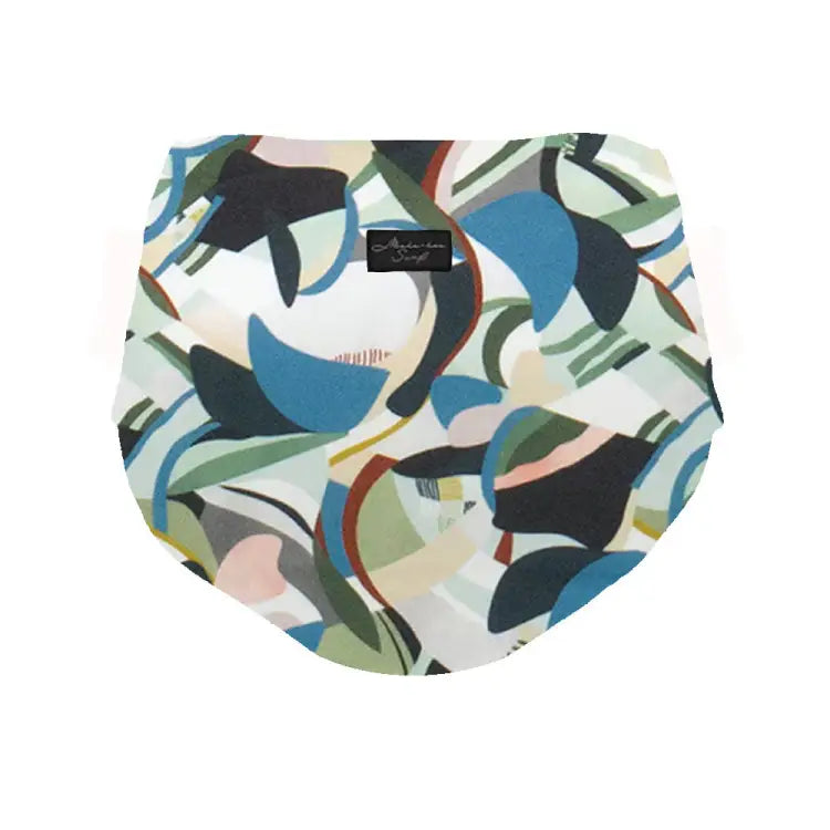 Bikini Pants: Maka-Hou Women Mid-Rise Bikini Bottom-MULTI (Japanese Brand) - 40W01-12S0009-L, 40W01-12S0009-M, Bikini Pants, Bottom,