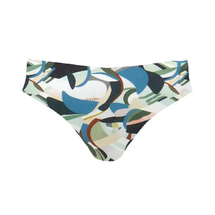 Bikini Pants: Maka-Hou Women Mid-Rise Bikini Bottom-MULTI (Japanese Brand) - MAKA-HOU / Multi / M / 40W01-12S0009-L, 40W01-12S0009-M,