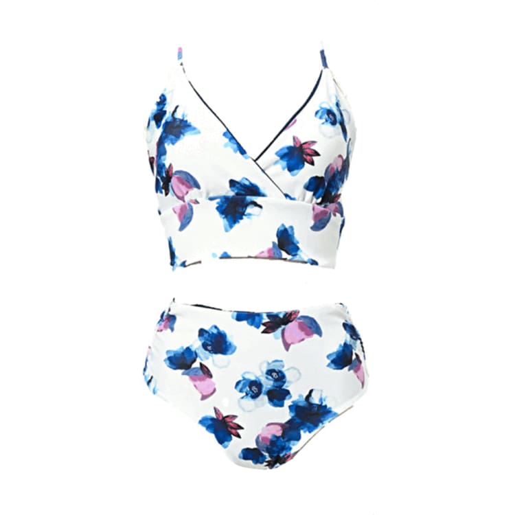 Swimsuits: Maka - Hou Women Reversible Bikini - BRUSH FLOWER - Brush M Flower, Clothing, Exceed By, Fashion, Hong Kong | 20W04 - 12S2614 - M